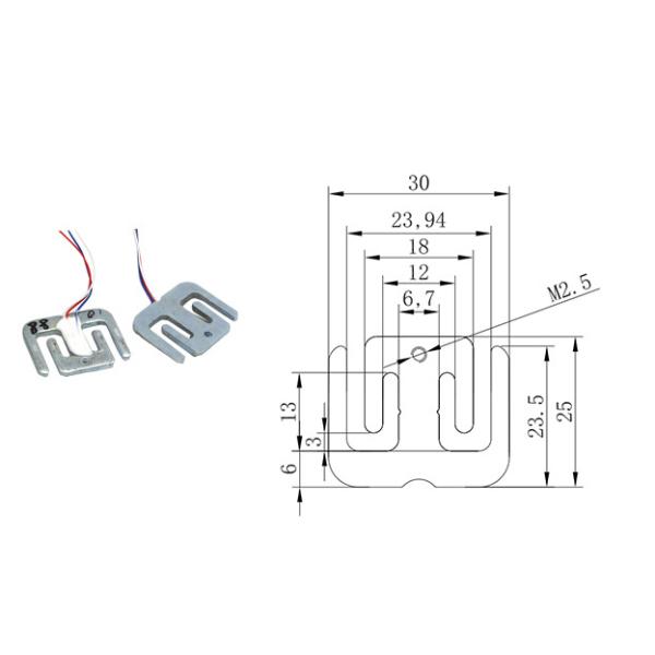SC918 small size 30x25x2.5mm Intelligent household Adult scale Baby Scale Half Bridge Micro Load Cell 50kg
