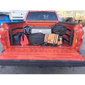 Universal Folding Bed Extender , Pickup Truck Extender Silver And Black