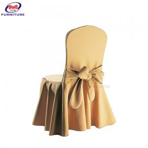 China Elastic Cotton Chair Covers And Sashes Folding Custom Decorative With Straps on sale