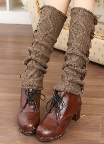 girl deer snowflake jacquard knit boot socks wood feel casual wool acrylic, socks, warmer