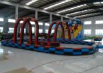 Outdoor Games Inflatable Race Track , Inflatable Air Tumble Track / Go Kart