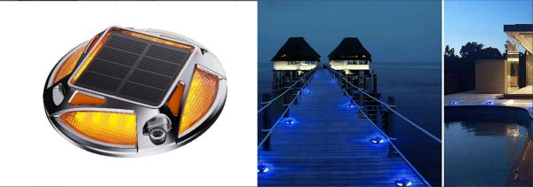 IP67 waterproof solar road studs auxiliary lighting aluminum relective strip