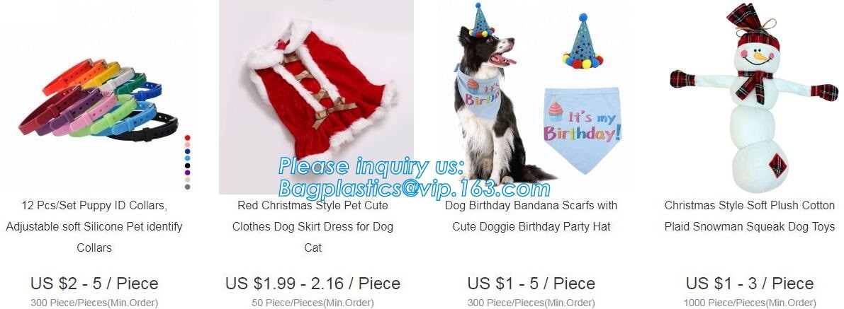 DOG ACCESSORIES, DOG PARTY BIRTHDAY COLLAR CUTE, METAL CHAIN DOG, PET BOOTIES, SWEATER SHIRT, T SHIRT, SUMMER, COLLARTIE