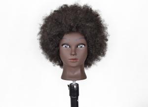 Quality Real Raw Hair Mannequin Head Hairdresser High Quality Real Training American African Salon Manikin Cosmetology Doll Head wholesale