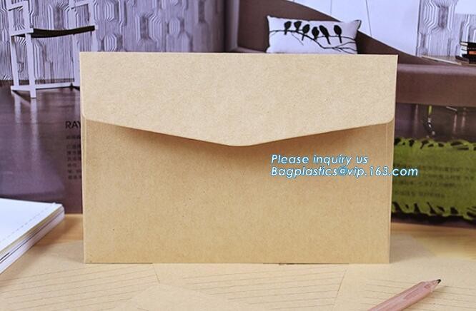A4 Paper Brown Kraft Paper File Folder Filling Document Paper Bag,File Folder Printing Promotional Paper Document Bag