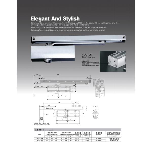 American Style Corner Door Lock Latch Hinge SSS Zinc Alloy