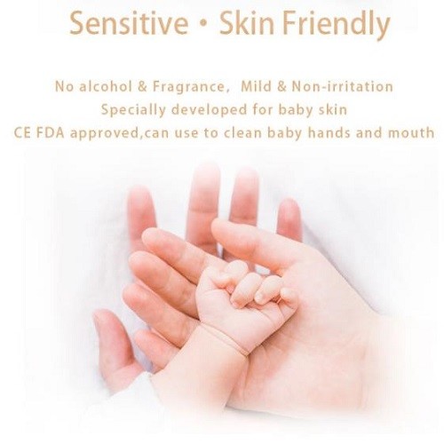 Skin Friendly Bamboo Baby Wipes Biodegradable 120pcs Eco Friendly