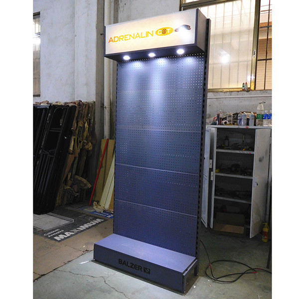 Fashionable 375mm Depth 1030mm Length Pegboard Wire Shelf With Hook