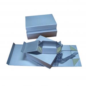 China Recyclable Foldable Paper Box flat fold rigid box For Wine Packaging on sale