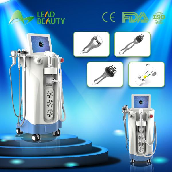 Cheap 4 handpieces ultra hifu cavitation RF body hifu slimming machine / weight loss for sale