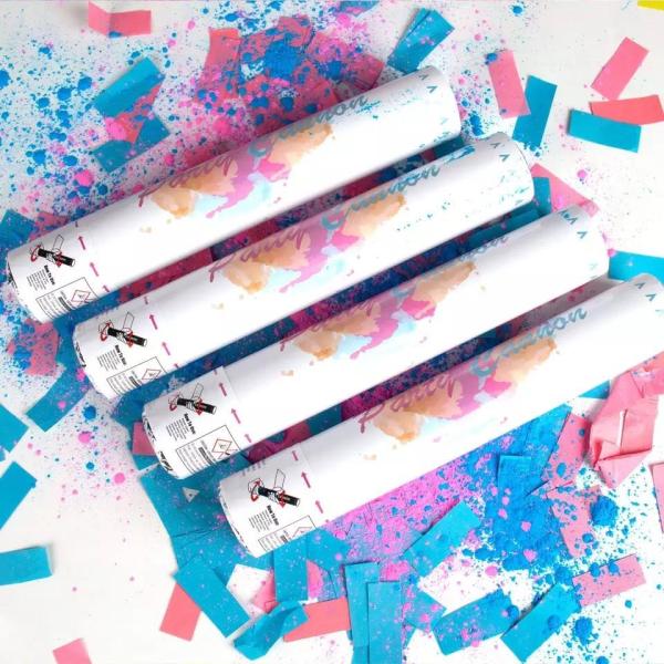 Wholesale Confetti Powder Cannon Gender Reveal Party Supplies Popper- Smoke