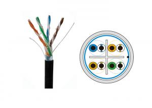 Quality UTP Cat6 Gel Filled Outdoor Cable , Cat6 Direct Burial Ethernet Cable UV Resistant wholesale