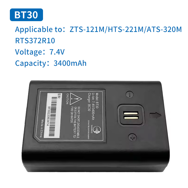 Hi-Target ZTS121M/HTS221 FOIF RTS372R10 Total Station BT30 Battery BC30 Charger