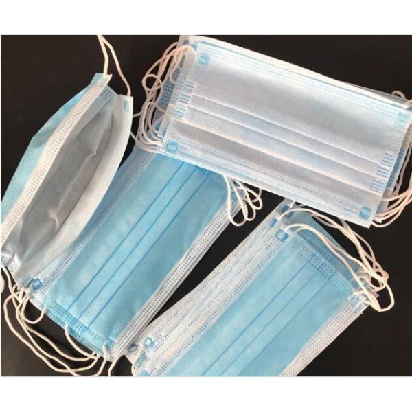 Antiviral Disposable Face Mask 3 Ply Non Woven Fabric High Bacteria Filtration