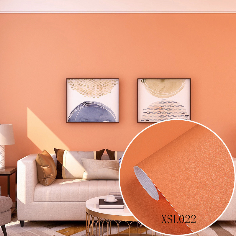60cm/122cm Width Plain Color Cement Embossed Self Adhesive PVC Wallpaper for Interior Decoration Renovation Waterproof
