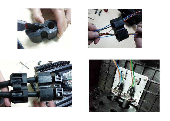 Pipeline Fiber Optic Closure , Splitter Closure Fiber Optik 385*245*130