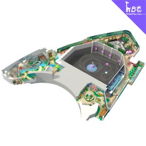 Quality Indoor Pirate Ship Playground with Slides and Climbing Walls wholesale