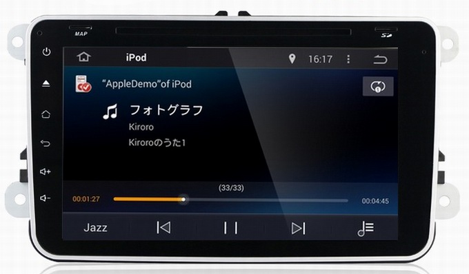 Ouchuangbo Pure Android 4.4 DVD Radio Video Stereo BT USB for Volkswagen Golf MK5 /Caddy /