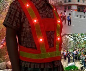 China Children LED Reflective Safety Vests on sale