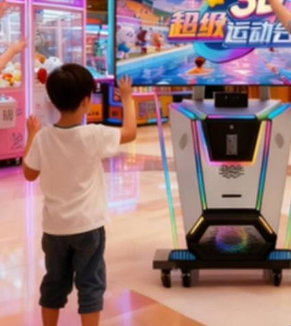 65-inch HD Interactive Screen Sports Game Machine with Motion-Sensing for 2 Players