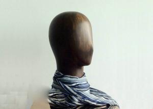 Quality Smooth Surface Fiberglass Mannequin Head For Scarf / Jewelry Store Display wholesale