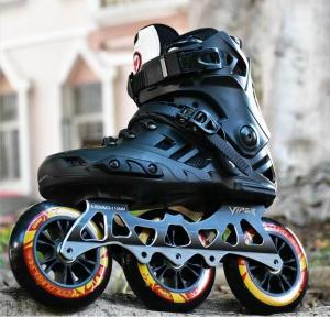 China 4 Wheels Black Outdoor Sports Products 2 In 1 Roller Skates PU Material on sale