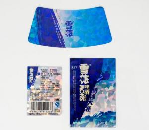 China beer label matte coated paper aluminum foil coated paper printed body label manufacturer on sale