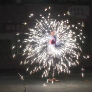 China Christmas New Years Handheld Toy Fireworks Fountains Pyro Sparkler Hot Wheel Rotating on sale