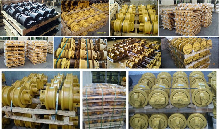 Hitachi excavator undercarriage parts track idler track roller top roller drive sprocket idler wheel on sale