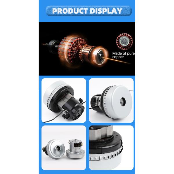 24V 36V 550w Vacuum Cleaner Motor Brushless Customized With Air Duct