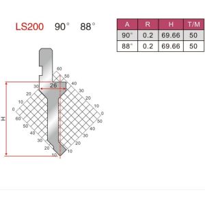 LS200 Press Brake Tooling For Europe Bending Machine