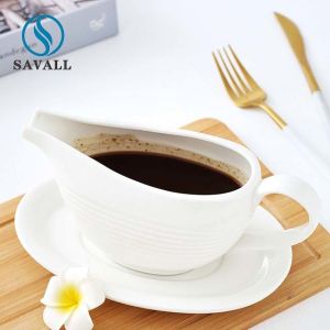 Quality Tableware Accessories White Juice Bucket Sauce Dipping Pot Hotel wholesale