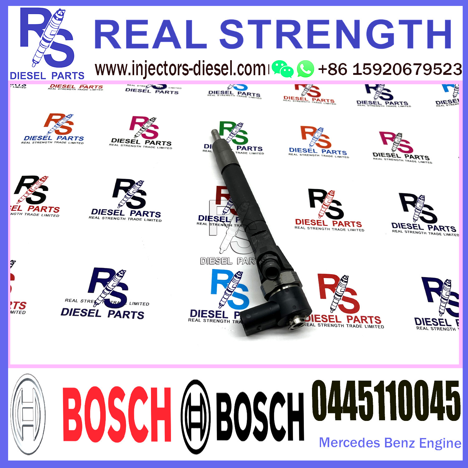 Diesel Fuel Common Rail Injector 0445110045 0445110046 For Mercedes-Benz Engine