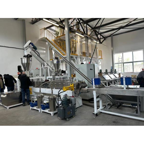 PP+SBS/SEBS Plastic & Rubber Processing Machinery Underwater Twin Screw Extruder in the Water Plastic Extruder