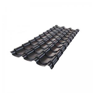 China DX51 DX53D Z275 PPGI 0.6mm Black Corrugated Sheets For Architecture on sale
