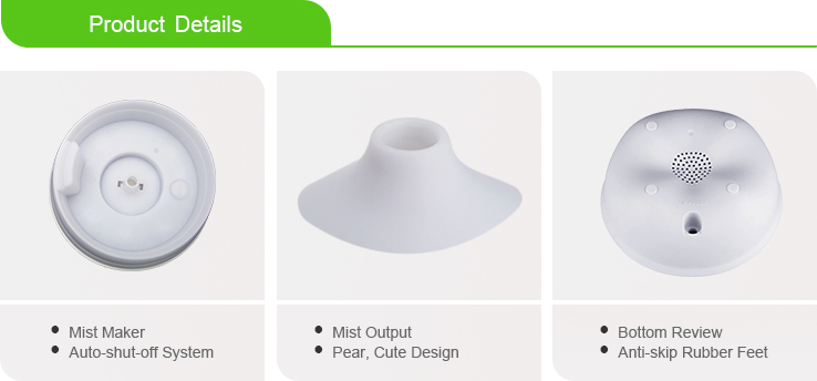 Spa Office Mini 80ml Aromatherapy Mist Diffuser With LED Light