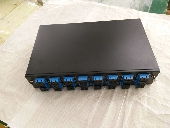 Rack Mounted FTTB 48F Fiber Optic Cable Terminal Cold Roll Steel SC LC