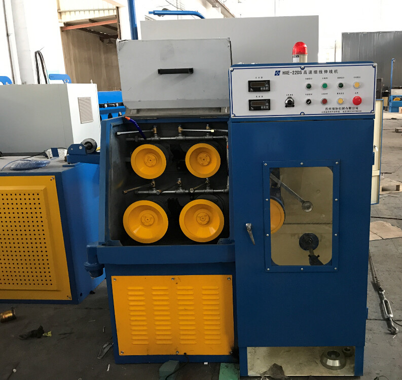 High Speed 2500mpm Aluminum Wire Drawing Machine 22DS 15KW AC 3 Phase Motor