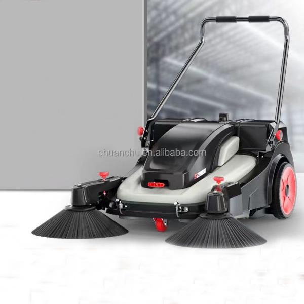 Pure Electric Hand Push Sweeper close-up