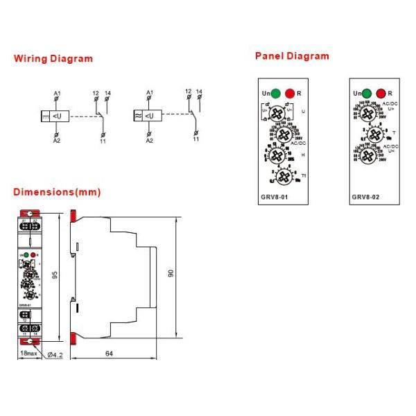 RV8-01/02 Automation Control Relays Single Phase