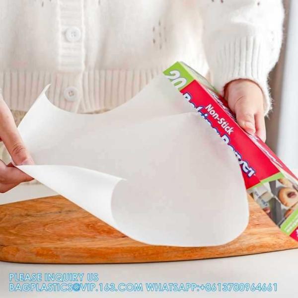 5m 10m 20m Food Oil Proof Tray Household Cake Silicone Paper In Roll With Metal Sawtooth Baking Paper Rolls