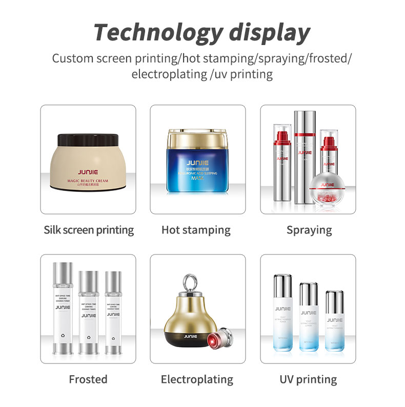 Customized Acrylic Bottles 100g Face Cream Jars Cosmetic With Screen Printing Logo Acceptable