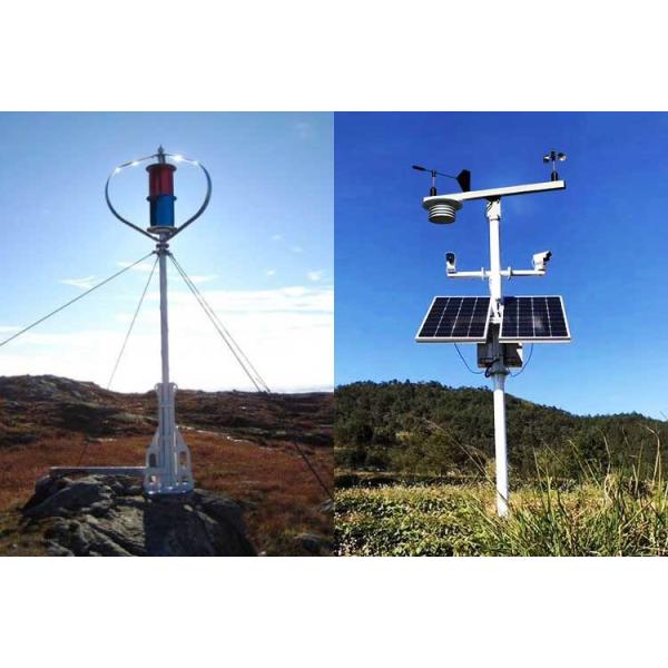 Energy Saving Hybrid Solar And Wind Power Generation Weather Monitoring