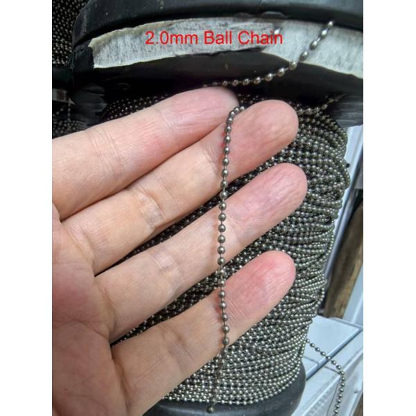 Best Selling 2.0mm and 2.4mm Ball Chain Titanium Accessories Stock Available – TA1 Titanium Chain | Custom Color Surface Treatment