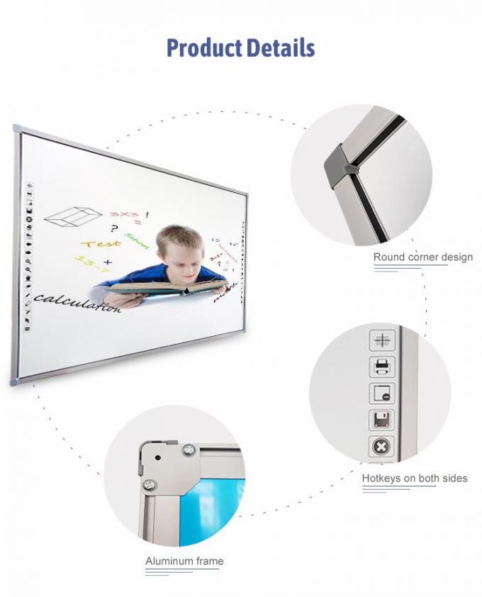 96 Inch Conference Room Smart Infrared 20 Points Portable Interactive Whiteboard 01