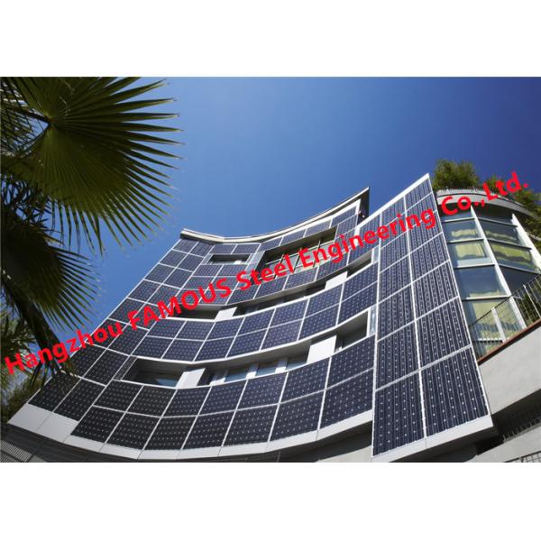 Solar Powered BIPV Glass Curtain Wall Building Integrated Photovoltaics Modules System