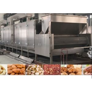 Continuous Peanut Roaster Groundnut Processing Machine Long Service Life
