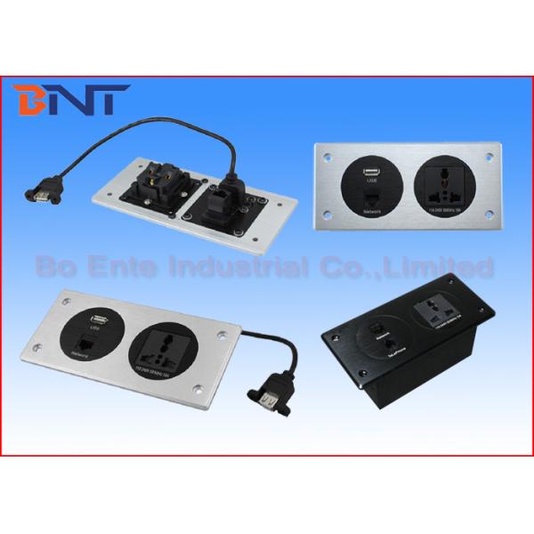 Modern Hommization Design Media Hub , Customizable Wall Socket Plates