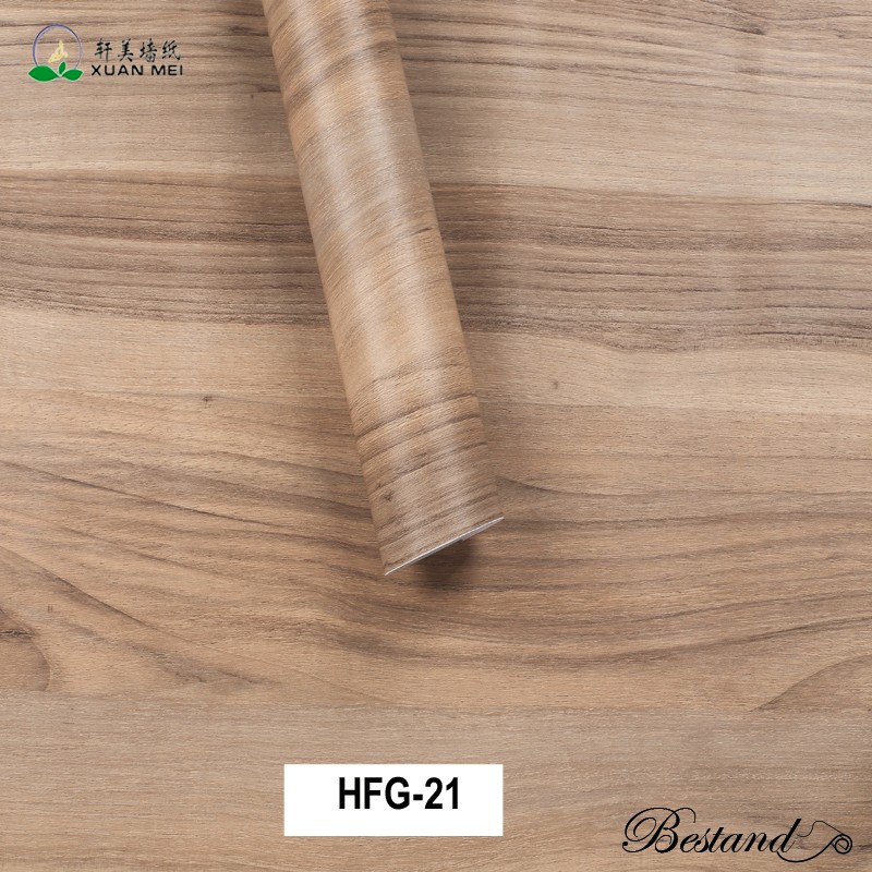 Self Adhesive Wood Wallpaper 3D Wooden Design Vinyl Stickers for Wall or Furniture Decorative Film Installation