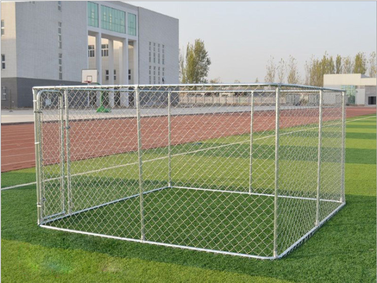 4x2.3x1.82M Thick Hot Galvanized Fence Big Dog Kennel/Metal Run/Pet house/Outdoor Exercise Cage